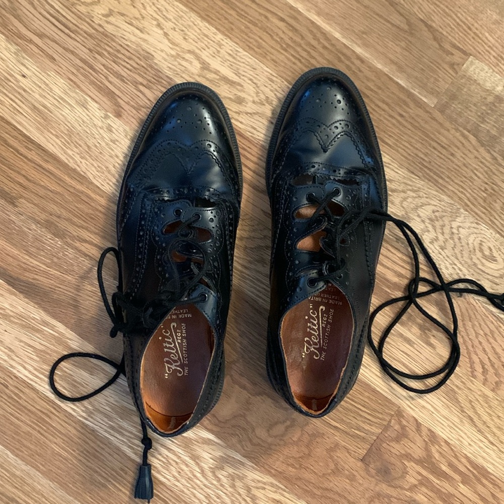 Keltics Vintage Ghillie Brogues Leather Scottish Kilt Shoes Style 7051